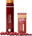 CRANEL Fast- Acting Cranberry Formula - Trakt moczowy & Gut Support - (1 Dar Supply) + Darmowy zestaw testów pH 124; 3000 Żurawiny, No Sugar, Wegan, Clinically Proven