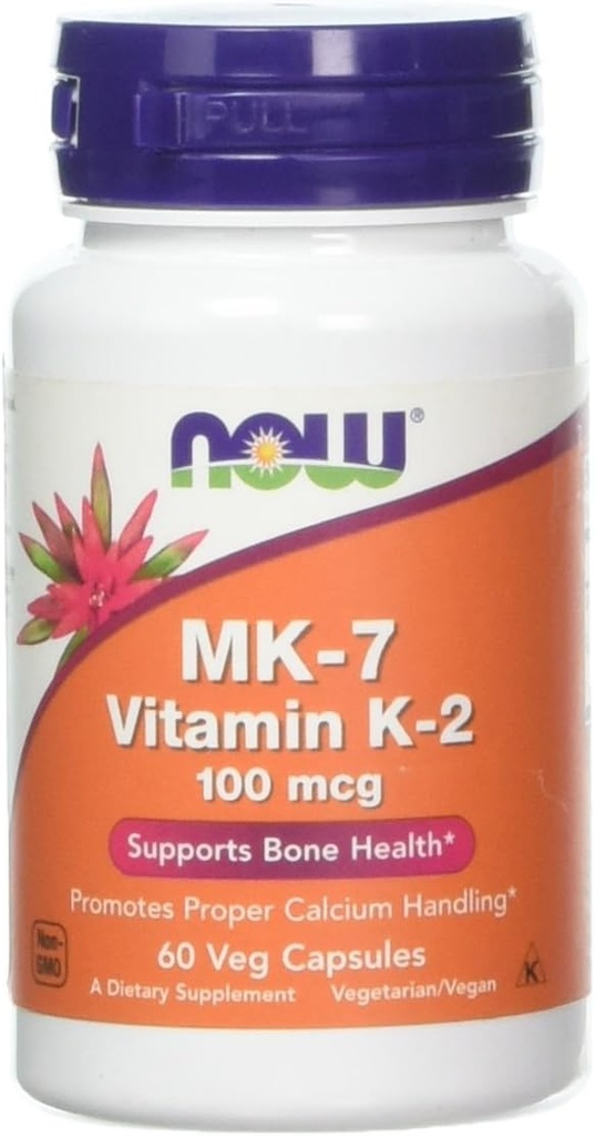 Teraz żywność, Mk- 7 Witamina K-2 100 Mcg, 60 Kapsułki Vegg