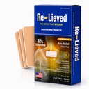Reeved 4% Lidokaina łaty Maksymalna wytrzymałość - bez aluminium, Odporny na wodę i USA Made -Superior Sticking Pain Relief Patches szybko łagodzi plecy, łączniki i mięśnie Paint- 3x6 Inches (31 Count)