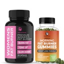 Tłuszcz Gummies Burn i suplement kobiet 124; Kompletne wsparcie utraty wagi z zielonej herbaty & Malina Ketones 124; Appetite Suppressant, Metabolizm Booster, & Belly Fat Reducer 124; 60 Gummies & 120 Pigułki