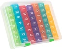 E- Pill 7 razy w dniu x 7 dzień Czysty tygodniowy pill Organizator, Witamina, i Medicine Pillbox (Rainbow)