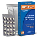Histasolv Extra Siła DAO Suplement enzymatyczny do nietolerancji histaminowej żywności - Eases Digestive Discofort - Opatentowany Tech - Made in Austria - 30 Pack