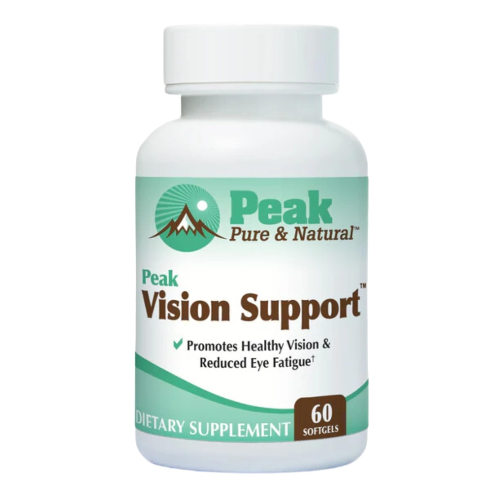 Peak Vision Support Eye Health Supplement - Luteina i Zeaksantyna Supplement for Eye Fatigue, Blue Light Protection - Promotes Healthy Eyes and Clear Vision (30 Sług)
