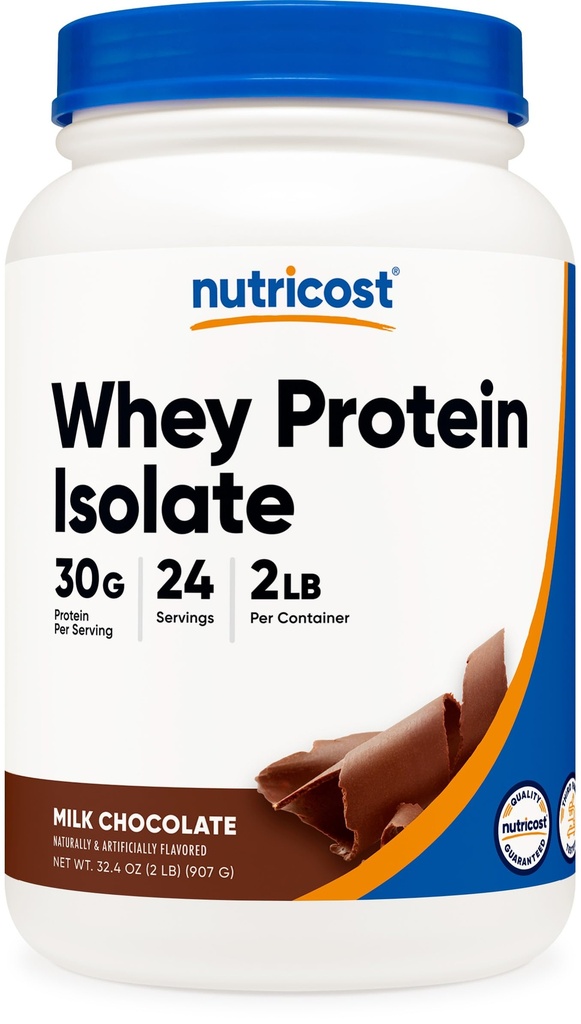 Nutricost Izolat białka serwatki (czekolada mleczna) 2LBS