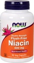 Now ® Foods Flush Free Niacin (podwójna moc) 500mg w / 90 kapslach