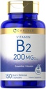 Witamina Carlyle B-2 124; Riboflavin 124; 200mg 124; 150 Hrabia 124; Wegetarianin, Non-GMO & Gluten Free Esential Supplement