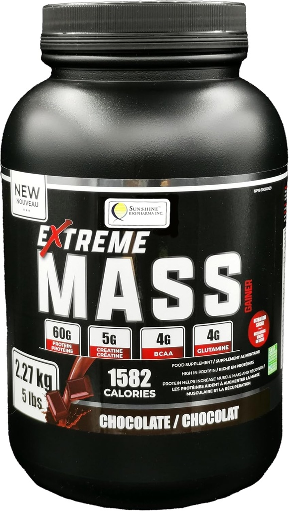 Ekstremalna masa Gainer Muscle Builder, 5 funtów (2.27 kg)