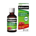 Robitussin Cough and Chest Congestion DM, Cough Suppressant and Expectorant, Malina Flavor - 8 Fl Oz Bottle