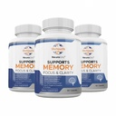 Labs Natural Brain Health Supplements for Dorothy, 180 Kapsułki - Żywny mieszanka Bacopa Monnieri, Ginkgo biloba, Melissa Officinalis & Citicoline for Brain Focus & Memory