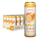 MITRA- 9 Napoje botaniczne - Pomarańczowy Dreamsicle Sparkling Kava Drink with Kava Root Extract - Mood Enhancer - Plant Based - Promotes Natural Calm & Clarity (12 Fl. Oz) (24)