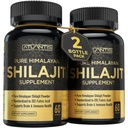 Atlantis Nutrition Himalayan Shilajit kapsułki złożone z 20% kwasu Fulvic 124; 1000MG Per Serving - 10: 1 Ekstrakt 124; USA Made Bird 124; Himalayan Shilajit Suplement dla mężczyzn i kobiet 124; 120 Kapsułki