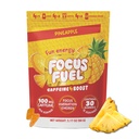FocusFuel Energy Chews - Ananas Flavor (15 Servings) - 100mg Caepine + Alpha GPC + L- Theanine + B12, Magnez - Tropikalny impuls energetyczny - Brak Crash lub Jitters