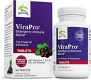 Terry Natural ViraPro - Suplement z mieszanką ziołową do wsparcia immunologicznego - Suplement z Elderberry, Cynk & Selenium - Wsparcie odpowiedzi immunologicznej - 60 tabletek
