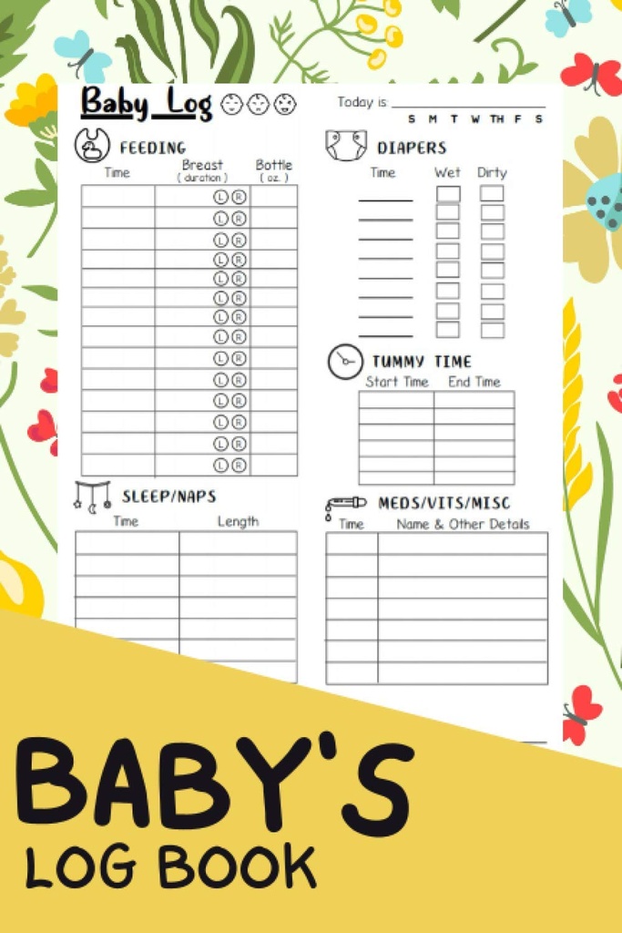 Dziennik dziecka: A Complete Infant / Newborn 's Daily Harmonogram Śledzenie Journal / Notebook dla Niania, Mama, Tata i Nowi Rodzice 124; A Diary to Track Babies' Activity, Vaccines, and Health