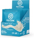 No Cow Vegan Protein Powder, Wanilia, 20 g Białko roślinne na bazie, Pojedyncze paczki serw, Wolny mleczny, Soy Free, Nie dodano cukru, Keto Friendly, Gluten Free, Naturalnie słodzone, Nie GMO, Kosher, 10 Hrabia