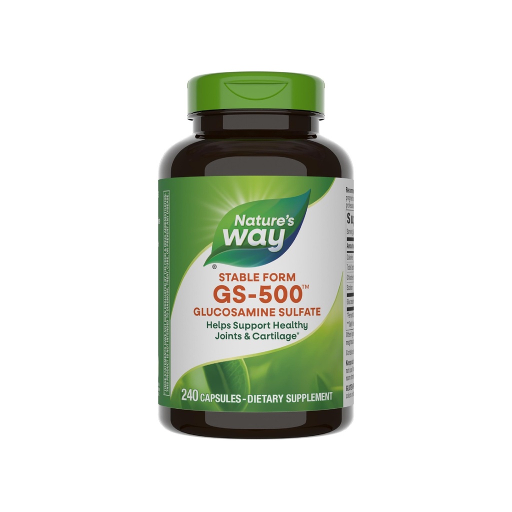 Nature 's Way GS- 500 Sulfat glukozaminy, Joint Health Supplement Supplement *, 240 kapsułki