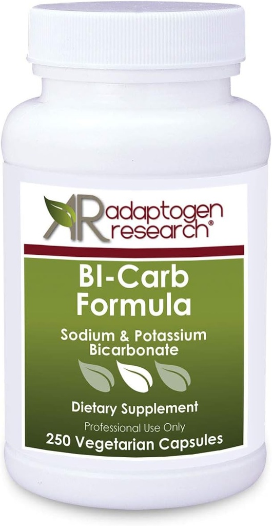 Dwuwęglan sodu i dwuwęglan potasu Kapsułki - Bi- Carb Formuła Yellow 124; 250 Kapsułki wegetariańskie
