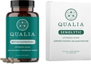 Qualia Life Sciences Bundle Qualia Mitochondria + & Qualia Senolitic, Starsze suplementy, które wspierają optymalną naprawę i odmładzanie komórek