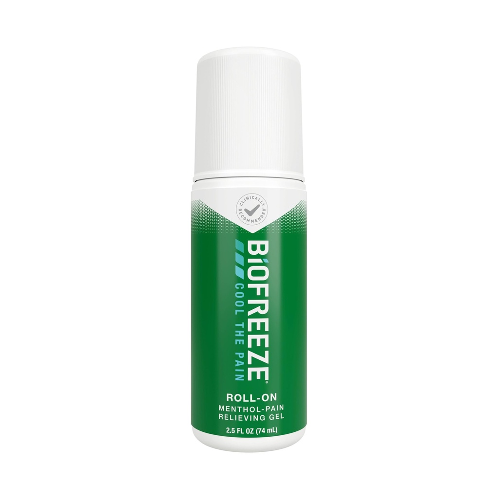 Biofreeze Roll on Pain Relief, Knee & Lower Back Relief, artretical Pain Reliever, Sore Muscle Relief, Neck Pain Relief, Cooling Joint Pain, FSA Kwalifikowalne, Menthol Gel 2.5 Fl Oz