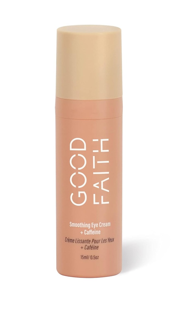 Smoothing Eye Cream z kofeiną - 0,5 fl. oz - Pomaga Hydrate & Brighten Dark Circles - Redukuje Fine Lines - Wegan - Okrucieństwo Free