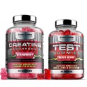 Muscle Gummy Bundle - Monowodne Gummies i Testo Gummies dla mężczyzn - Zaawansowany Bundle