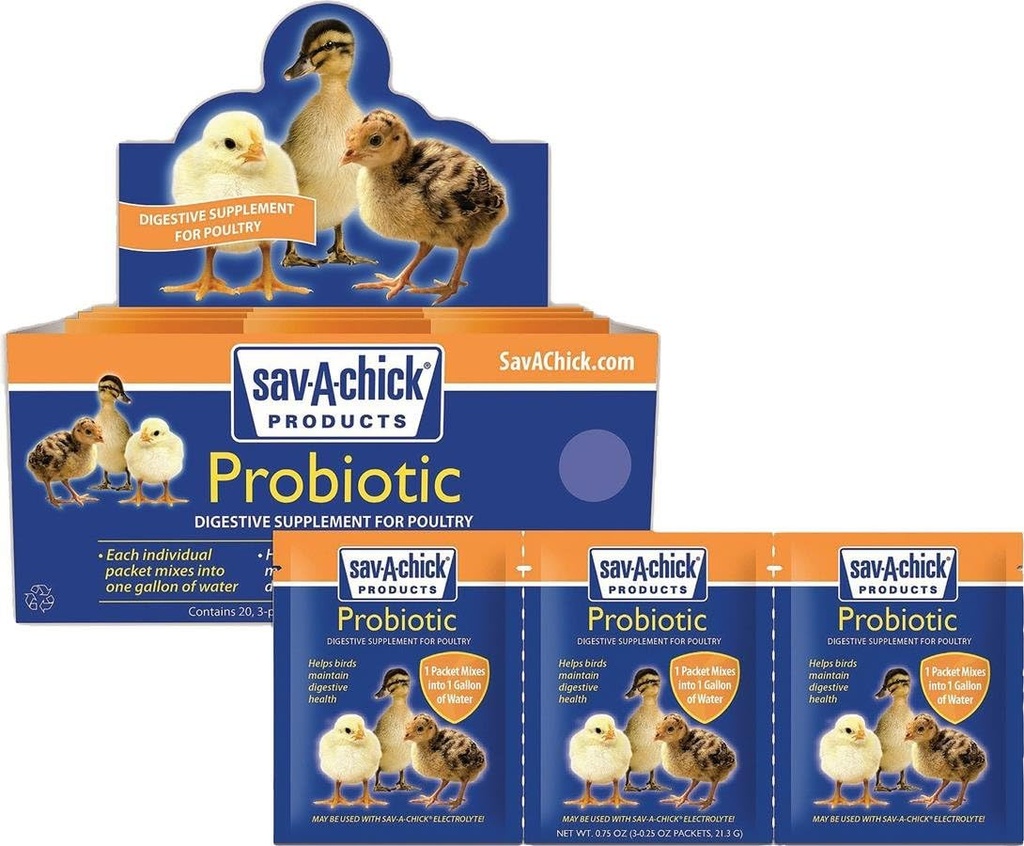 Sav- A- Chick Probiotic 3 pakiety .17oz