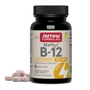 Jarrow Figures Extra Siła metylowa B- 12, Suplement diety do produkcji energii celulozowej, 100 Lemon- aromatyczne tabletki do żucia, Aż do 100 Day Supply