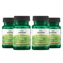 Swanson L. Reuteri Probiotic Plus w / L. Rhamnosus L. Acidophilus & FOS Prebiotic Digestive Support - Promotes Gut Health w / 7 Billion CFU per Capsule - (30 kapsułki wegetariańskie) (4 opakowania)