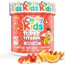 Klarowność Dzieci Super Witamina Multivitamina dla dzieci 124; Witamina C, Witamina D, & Cynk & 124; Wszystkie naturalne Chewable for Child Immotive Support 124; USA Made Supplement Supplement 124; 60 Piece (30 Day Supply)