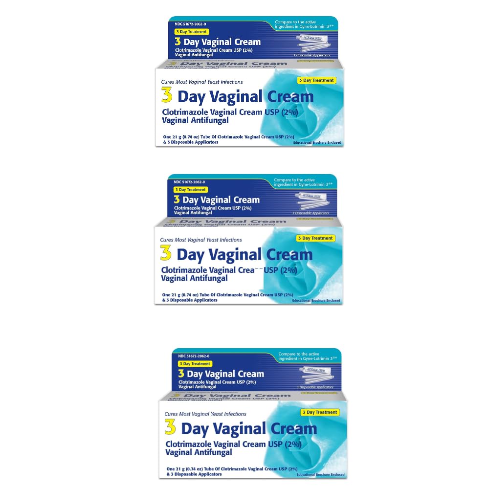 Klotrimazol 3 - Day Vaginal Cream - 0,74 Oz (OPAKOWANIE 3)