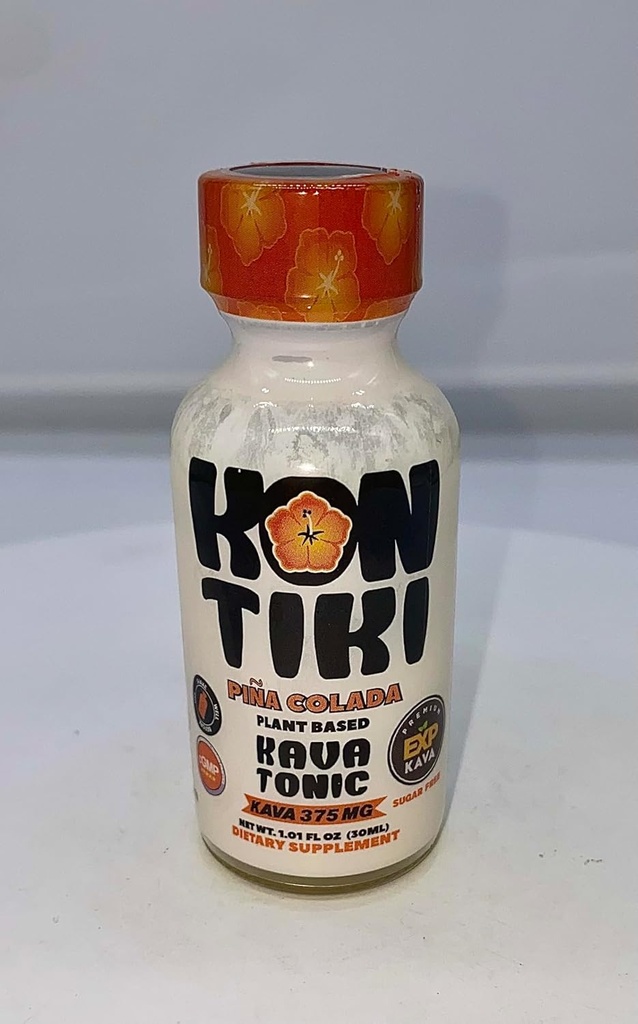 Termin ważności Kava Kon Tiki Piña Colada Kava Tonic 1.01 fl oz 30 ml