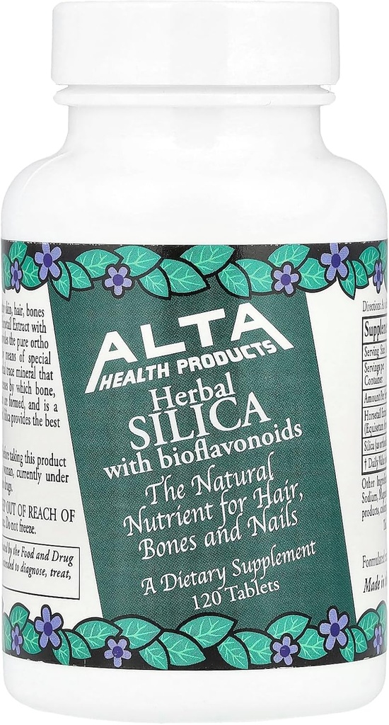 Alta Health Products - Silica z bioflavonoidami, 500 mg, 120 tabletek
