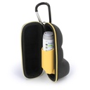 Casematix Astma Inhaler Case z Lanyard i Clip On Keychain Carabiner, Inhaler Holder Rozszerzony do FIT Standard Rescue i Nowe urządzenia Inhaler Albuterol do 4 Inches - Zawiera tylko Astma Case
