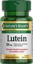 Nature 's Bounty Lutein Pills, Suplementy do zdrowia oczu i witaminy, Wsparcie Vision Health, 20 mg, 40 Softgels