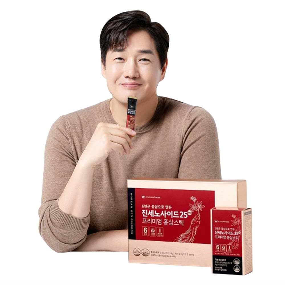 K- Herb Premium Korean Red Ginseng Sticks Liquid Portable Sticks z koreańskim Red Ginseng Extract No Conservatives (Ginsenozyd 25mg 60P)