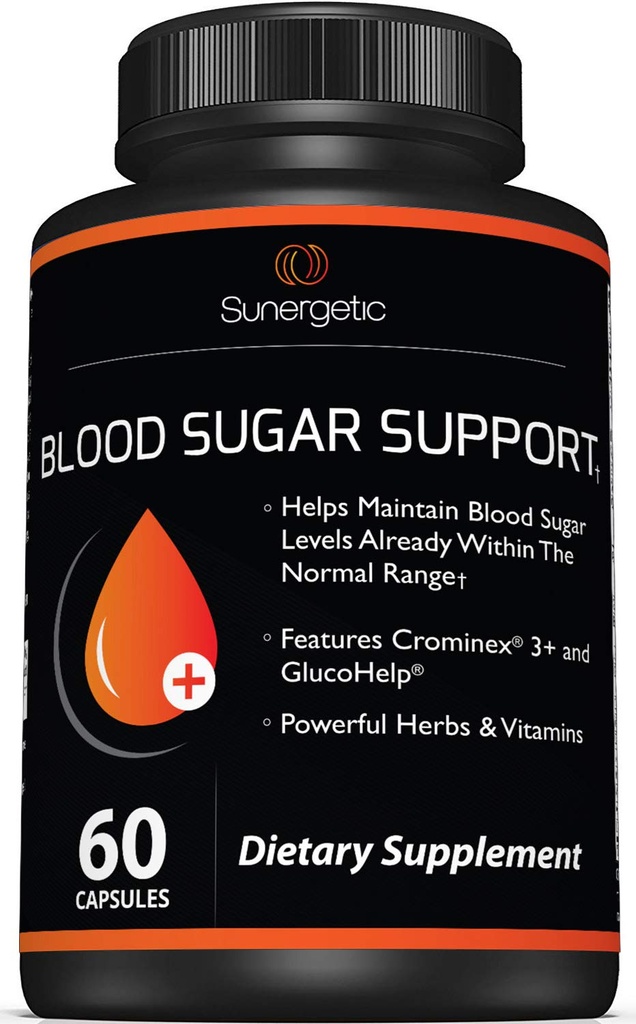 Premium Blood Support Support Support Support - Wspiera zdrowe poziomy cukru we krwi już w normalnym zakresie - Zawiera Bitter Melon Extract, Wanad, Chrom, Cynamon, & Alpha Lipoic Acid- 60 Kapsułki