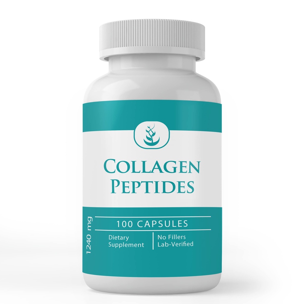 Pure Original Encients Collagen Peptyde, (100 kapsułki) Pure, No Additives Or Fillers, Laboratorium zweryfikowane