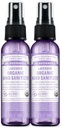 Dr Bronner 's - Organic Hand Sanitizer Spray (Lavender, 2 unce, 2-Pack) - Prosta i skuteczna formuła, Cleanses & Sanitizes, No Harsh Chemicals, Moisturizes and Cleans Hands