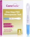 [5 opakowania] Zestaw do testu na menopauzę z ostrożnym FSH - test na menopauzę z pośrednim strumieniem w domu, wykrywanie wysokiej czułości FSH w celu monitorowania perymenopauzy i płodności