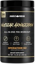 Anaboliczne Warfare Nuclear Armageddon Pre Workout Powder Pre- Workout dla mężczyzn i kobiet z L- Citrulline, Beta Alanine Powder i kofeiny (Sok pomarańczowy - 30 Servings)