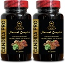 Candida Supplement - Natural Ingredients, Herbal Wormwood Black Walnut Complex, Joint Support, Kompleksowa Formuła, Immunitet - 2 Butelki 120 Kapsułki