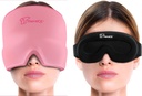 Terapia termiczna Migrena Ból głowy Relief Cap, Hot & Cold Therapy Hat, Migrena Relief Cap, Cool żel Head Wrap, Ból głowy Cap Ice Pack Mask + TheraICE Chłodzenie Gel Relief Sleep Mask