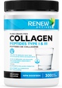 Renew Actives Zhydrolizowany Collagen Peptydes Powder 10G per Serving - Premium Grass- Fed Collagen for Skin, Joints & Hair - 9,4g Protein - Wspiera formację Collagen & Odzysk mięśni - Made in Canada