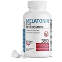 Bronson Melatonin 5 mg szybko rozpuszcza Cherry Flavor Tablets z witaminą B6 - Nocny Sen Aid - Promotes Relaxation, 360 Wegetariański Chewable Lozenges