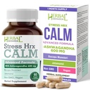 Stres Hrx, Aszwagandha Suplement Kapsułka, Ziołowe miejsce przeznaczenia Stress Relief - 60 Hrabia