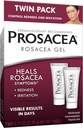 Prozacea - leczona Rosacea Leczenie twarzy - Leczy Rosacea Objawy czerwieni, Pimples i podrażnienia - Wolny zapach - Twin Pack - Dwa 0.75oz Tubes (1.5oz Razem)