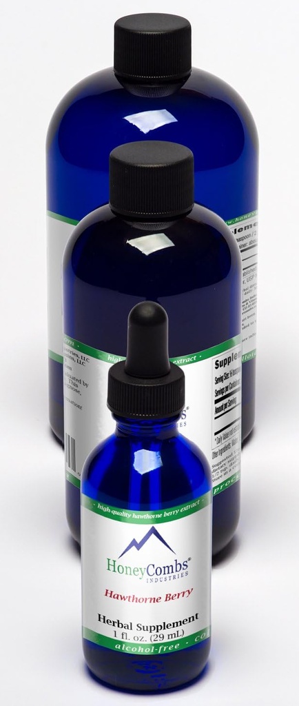 HoneyCombs 8oz. Hawthorne Berry - Wspiera układ krążenia, serce i więcej - Liquid Extract