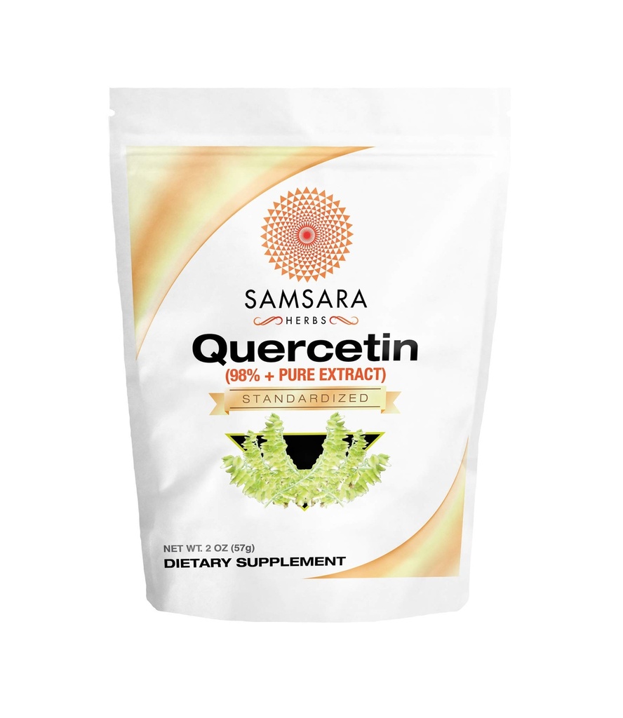 Samsara Herbs Quercetin 98% + czysty proszek ekstrakcyjny (2oz / 57g) - równa się 114 x 500 mg kapsułki