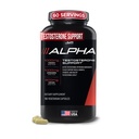 Alpha JYM Testosteron Wsparcie 124; Witalność męska, Optymalizacja hormonów, Ashwagandha, Fenugreek, Eurycoma, Damiana, Quercetin, DIM 124; JYM Supplemental Science
