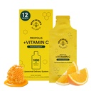 Propolis Liposomal Witamina C przez Beekeeper 's Naturals, 1000mg Witamina C, Propolis & Miód organiczny, Supercharge Immune Support & Zwiększona biodostępność dla Max Wchłanianie, 12 Ct